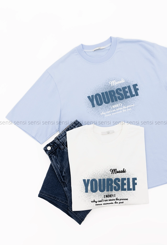 تیشرت باکسی yourselfکد1005860